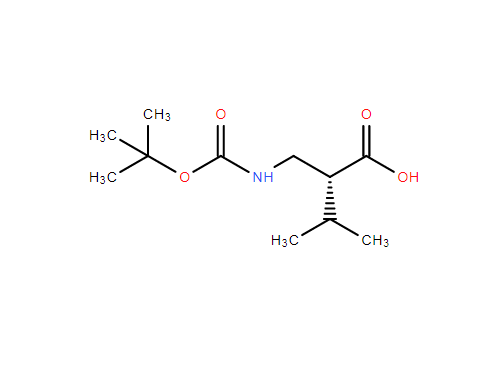 Boc-(R)-2-(氨甲基)-3-甲基丁酸,(R)-2-(((tert-Butoxycarbonyl)amino)methyl)-3-methylbutanoic acid
