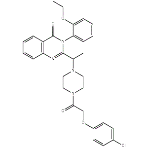 2-[1-[4-[2-(4-Chlorophenoxy)acetyl]-1-piperazinyl]ethyl]-3-(2-ethoxyphenyl)-4(3H)-Quinazolinone