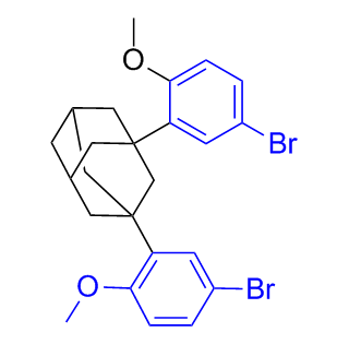 阿達(dá)帕林雜質(zhì)02,1,3-bis(5-bromo-2-methoxyphenyl)adamantane