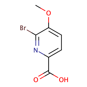 5-甲氧基-6-溴吡啶-2-甲酸,6-Bromo-5-methoxypicolinic acid