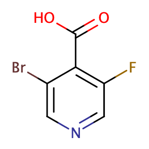 3-溴-5-氟-4-吡啶羧酸,3-Bromo-5-fluoroisonicotinic acid