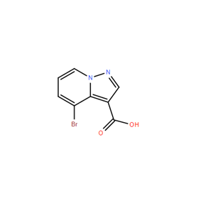 4-溴吡唑并[1,5-A]吡啶-3-甲酸,4-BroMopyrazolo[1,5-a]pyridine-3-carboxylicacid