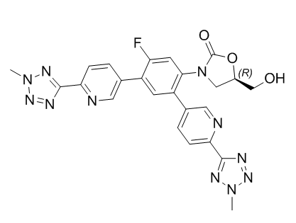 特地唑胺杂质46,(R)-3-(5-fluoro-2,4-bis(6-(2-methyl-2H-tetrazol-5-yl)pyridin-3-yl)phenyl)-5-(hydroxymethyl)oxazolidin-2-one