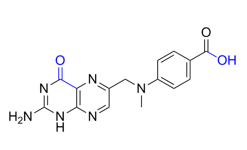 甲氨蝶呤雜質(zhì)04,4-(((2-amino-4-oxo-1,4-dihydropteridin-6-yl)methyl)(methyl)amino)benzoic acid