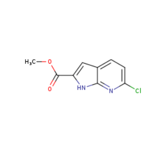6-氯-1H-吡咯并 [2,3-B] 吡啶-2-羧酸甲酯,methyl 6-chloro-1H-pyrrolo[2,3-b]pyridine-2-carboxylate