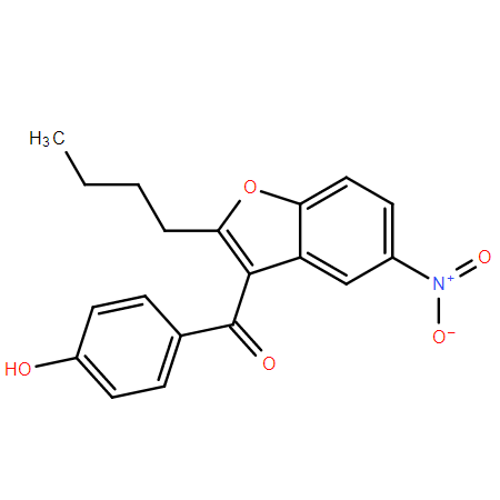 2-丁基-3-(4-羟基苯甲酰基)-5-硝基苯并呋喃,2-Butyl-3-(4-hydroxybenzoyl)-5-nitrobenzofuran
