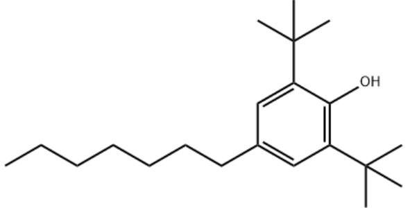 2,6-二叔丁基-4-庚基苯酚