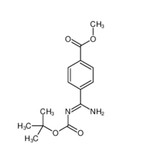 4-(N-(叔丁氧基羰基)氨基氨基甲酰基)苯甲酸酯,Methyl 4-(N-(tert-butoxycarbonyl)carbaMiMidoyl)benzoate
