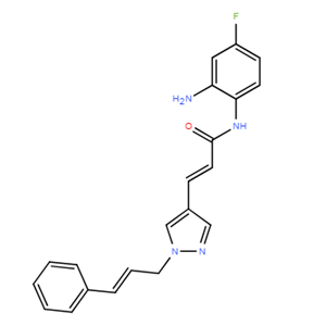 (E)-N-(2-氨基-4-氟苯基)-3-(1-肉桂基-1H-吡唑基-4-基)丙烯酰胺