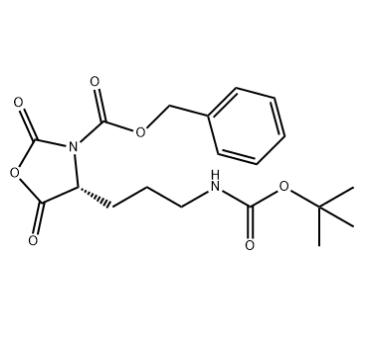 3-Oxazolidinecarboxylic acid, 4-[3-[[(1,1-dimethylethoxy)carbonyl]amino]propyl]-2,5-dioxo-, phenylm,3-Oxazolidinecarboxylic acid, 4-[3-[[(1,1-dimethylethoxy)carbonyl]amino]propyl]-2,5-dioxo-, phenylmethyl ester, (4R)-