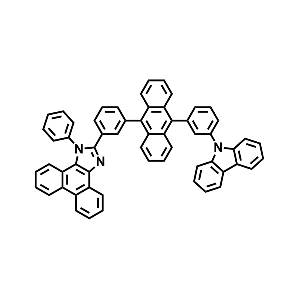 mPAC,1H-Phenanthro[9,10-d]imidazole, 2-[3-[10-[3-(9H-carbazol-9-yl)phenyl]-9-anthracenyl]phenyl]-1-phenyl-