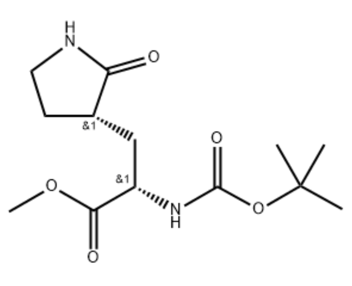 (S)-2-(BOC-氨基)-3-[(S)-2-氧代-3-吡咯烷基]丙酸甲酯,methyl (S)-2-((tert-butoxycarbonyl)amino)-3-((S)-2-oxopyrrolidin-3-yl)propanoate