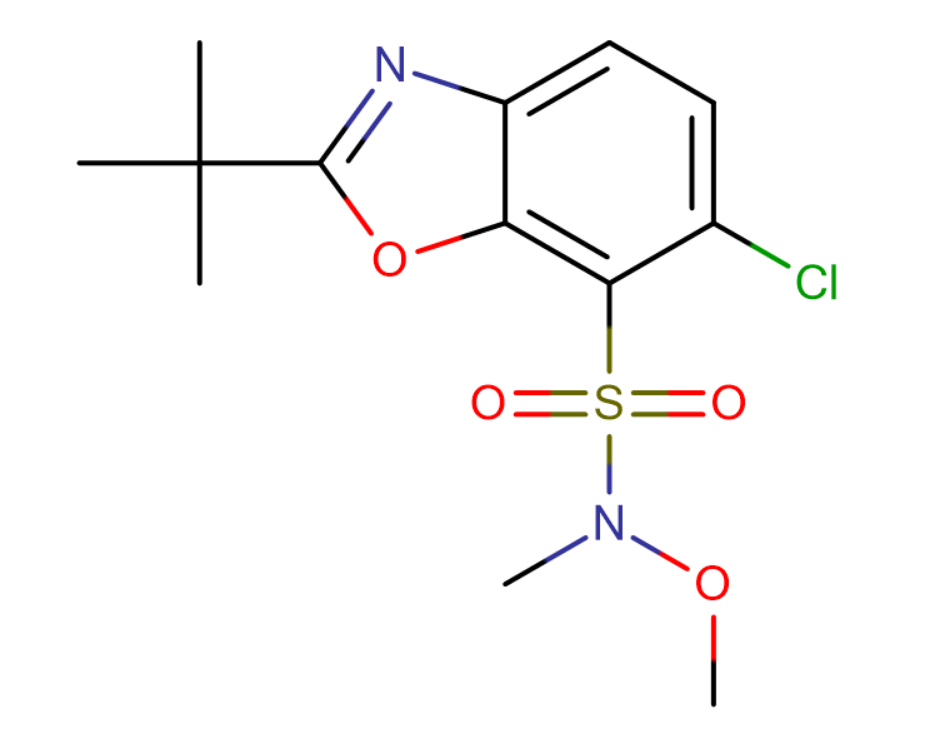 N-甲氧基-N-甲基-{6-氯-2-叔丁基-7-苯并恶唑}磺酰胺,2-t-Butyl-6-chlorobenzoxazole-7-(N-Methyl-N-Methoxy)sulfonaMide