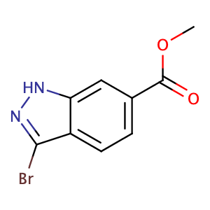 3-溴-1H-吲唑-6-甲酸甲酯,Methyl 3-bromo-1H-indazole-6-carboxylate