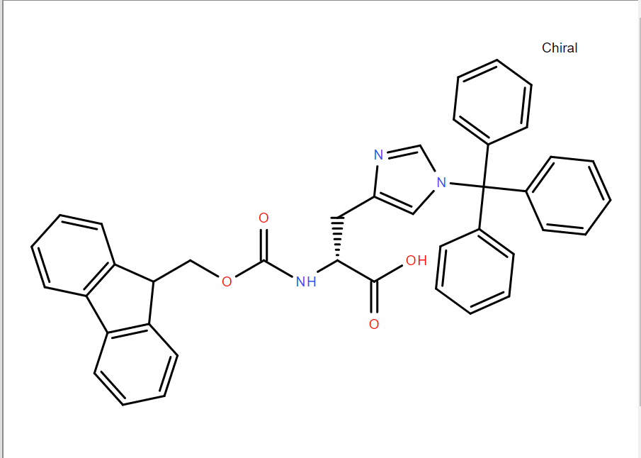 N-芴甲氧羰基-N'-三苯甲基-D-组氨酸,N-Fmoc-N'-trityl-D-histidine