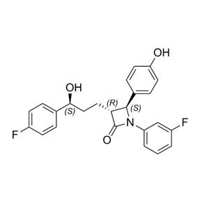 依折麦布杂质G,(3R,4S)-1-(3-Fluorophenyl)-3-[(S)-3-(4-fluorophenyl)-3-hydroxypropyl]-4-(4-hydroxyphenyl)azetidin-2-one