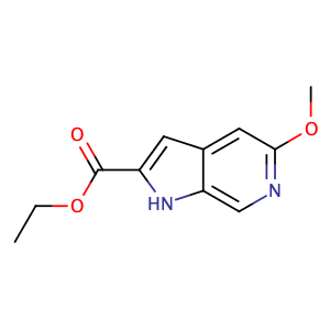 5-甲氧基-1H-吡咯并[2,3-C]吡啶-2-甲酸乙酯,ETHYL 5-METHOXY-1H-PYRROLO[2, 3-C]PYRIDINE-2-CARBOXYLATE