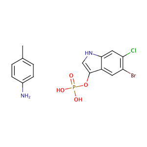 5-溴-6-氯-3-吲哚磷酸甲苯胺,p-Toluidine 5-bromo-6-chloro-1H-indol-3-yl phosphate