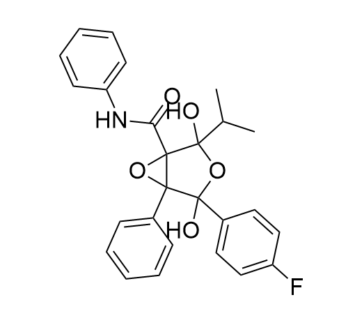 阿托伐他汀鈣雜質(zhì)14,4-(4-fluorophenyl)-2,4-dihydroxy-2-isopropyl-N,5-diphenyl-3,6-dioxabicyclo[3.1.0]hexane-1-carboxamide