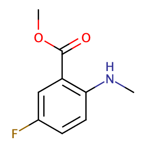 2-甲基氨基-5-氟苯甲酸 甲酯,Methyl 5-fluoro-2-(MethylaMino)benzoate