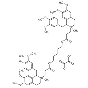 阿曲库胺草酸盐,pentamethylene bis[1-(3,4-dimethoxybenzyl)-3,4-dihydro-6,7-dimethoxy-1H-isoquinoline-2-propionate], dioxalate