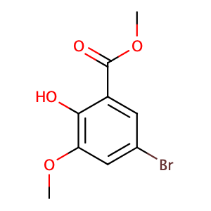 2-羟基-3-甲氧基-5-溴苯甲酸甲酯,Methyl 2-Hydroxy-3-Methoxy-5-broMobenzoate