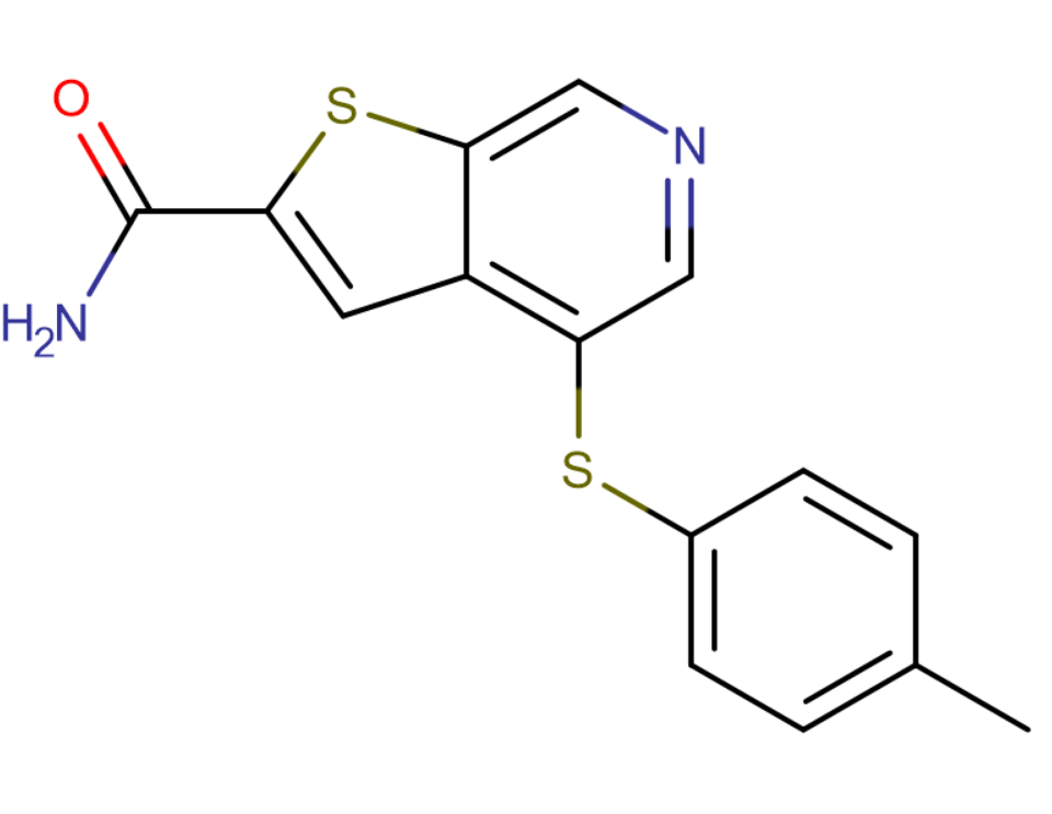 4-(对甲苯硫基)噻吩并[2,3-c]吡啶-2-甲酰胺