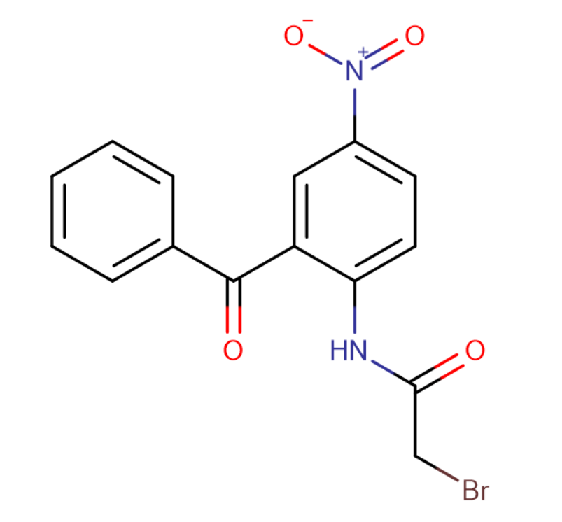 5 -硝基- 2 -（溴乙酰氨基）二苯甲酮,5-Nitro-2-(bromoacetamido)benzophenone