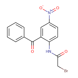 5 -硝基- 2 -（溴乙酰氨基）二苯甲酮,5-Nitro-2-(bromoacetamido)benzophenone