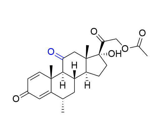 甲潑尼龍雜質(zhì)15,17-hydroxy-6α-methyl-3,11,20-trioxopregna-1,4-dien-21- yl acetate