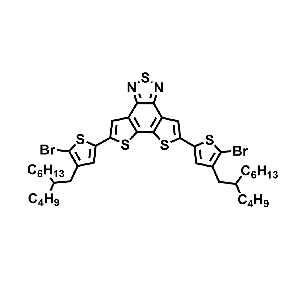 DTBT-2Th48Br,5,8-bis(5-bromo-4-(2-butyloctyl)thiophen-2-yl)dithieno[3',2':3,4;2'',3'':5,6]benzo[1,2-c][1,2,5]thiadiazole