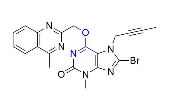 利格列汀杂质22,8-bromo-7-(but-2-yn-1-yl)-3-methyl-6-((4-methylquinazolin-2-yl)methoxy)-3,7-dihydro-2H-purin-2-one