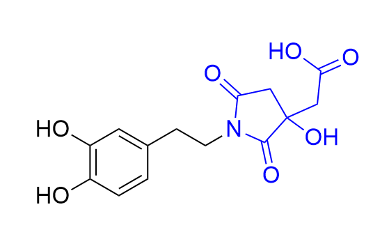 多巴胺雜質(zhì)10,2-(1-(3,4-dihydroxyphenethyl)-3-hydroxy-2,5-dioxopyrrolidin-3-yl)acetic acid