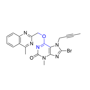 利格列汀杂质22,8-bromo-7-(but-2-yn-1-yl)-3-methyl-6-((4-methylquinazolin-2-yl)methoxy)-3,7-dihydro-2H-purin-2-one