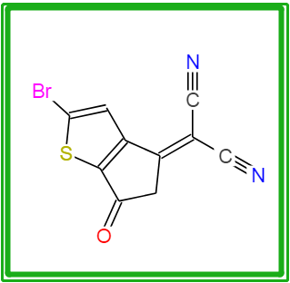 2-(2-溴-6-氧代-5,6-二氢-4H-环戊二烯并[b]噻吩-4-亚基)丙二腈,2-(2-Bromo-6-oxo-5,6-dihydro-4H-cyclopenta[b]thiophen-4-ylidene)malononitrile