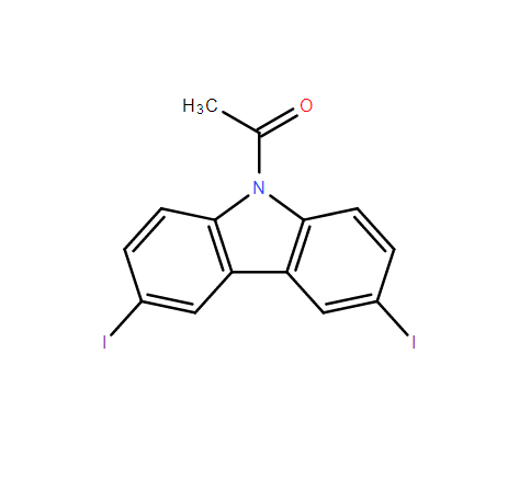 9-乙酰基-3,6-二碘咔唑,1-(3,6-Diiodo-9H-carbazol-9-yl)ethanone