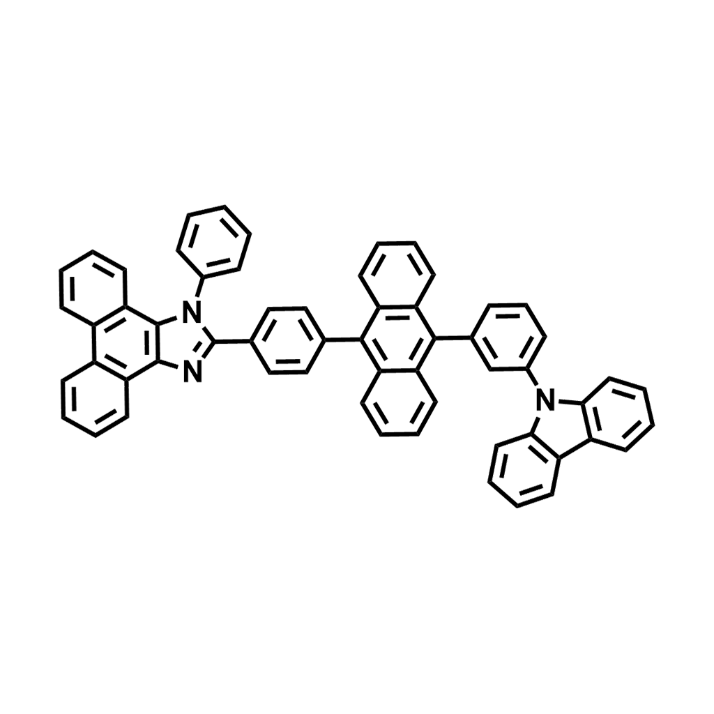 PAC,2-(4-(10-(3-(9H-carbazol-9-yl)phenyl)anthracen-9-yl)phenyl)-1-phenyl-1H-phenanthro[9,10-d]imidazole