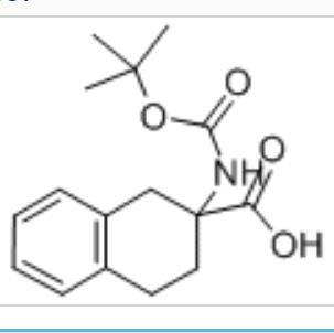 2-叔丁氧羰酰胺-1,2,3,4-四氢萘-2-羧酸,2-[(2-methylpropan-2-yl)oxycarbonylamino]-3,4-dihydro-1H-naphthalene-2-carboxylic acid