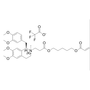 苯磺顺阿曲库铵杂质14,(1R,2R)-2-(3-((5-(acryloyloxy)pentyl)oxy)-3-oxopropyl)-1-(3,4-dimethoxy benzyl)-6,7-dimethoxy-2-methyl-1,2,3,4-tetrahydroisoquinolin-2-ium 2,2,2- trifluoroacetate