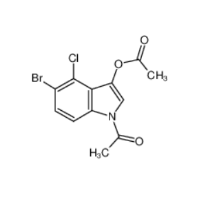 1-乙酰基-5-溴-4-氯吲哚-3-乙酸酯,1-Acetyl-5-bromo-4-chloro-1H-indol-3-yl acetate