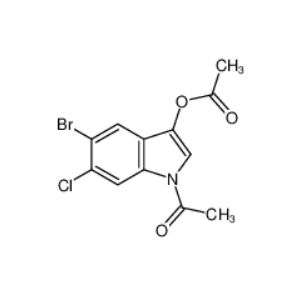 N-乙酰基-5-溴-6-氯吲哚-3-乙酸酯,1-Acetyl-5-broMo-6-chloro-1H-indol-3-yl acetate