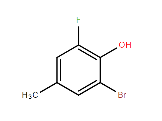 2-溴-6-氟-4-甲基苯酚,2-Bromo-6-fluoro-4-methylphenol