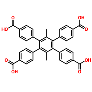 1,2,4,5-四(4-羧基苯基)-3,6-二甲苯,4',5'-bis(4-carboxyphenyl)-3',6'-dimethyl-[1,1':2',1''-terphenyl]-4,4''-dicarboxylic acid