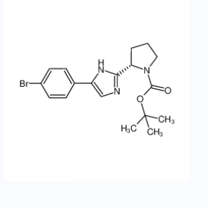 (S)-2-(5-(4-溴苯基)-1H-咪唑-2-基)吡咯烷-1-羧酸叔丁酯,(S)-tert-butyl 2-(5-(4-bromophenyl)-1H-imidazol-2-yl)pyrrolidine-1-carboxylate