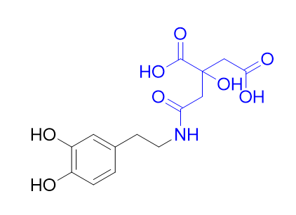 多巴胺杂质09,2-(2-((3,4-dihydroxyphenethyl)amino)-2-oxoethyl)-2-hydroxysuccinic acid