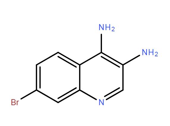 7-溴喹啉-3,4-二胺,7-bromoquinoline-3,4-diamine