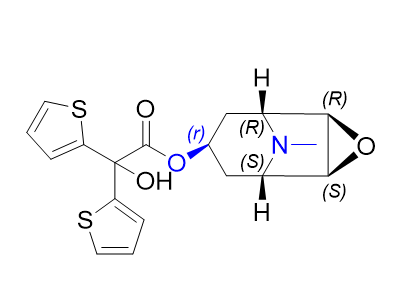 噻托溴銨雜質(zhì)07,(1R,2R,4S,5S,7r)-9-methyl-3-oxa-9-azatricyclo[3.3.1.02,4]nonan-7-yl 2-hydroxy-2,2-di(thiophen-2-yl)acetate