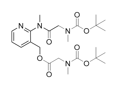 艾沙康唑鎓雜質(zhì)09,(2-(2-((tert-butoxycarbonyl)(methyl)amino)-N-methylacetamido)pyridin-3-yl)methyl N-(tert-butoxycarbonyl)-N-methylglycinate