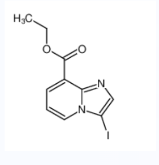 3-碘-8-甲酸乙酯咪唑并[1.2-A]吡啶,IMidazo[1,2-a]pyridine-8-carboxylic acid, 3-iodo-, ethyl ester