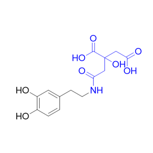 多巴胺杂质09,2-(2-((3,4-dihydroxyphenethyl)amino)-2-oxoethyl)-2-hydroxysuccinic acid